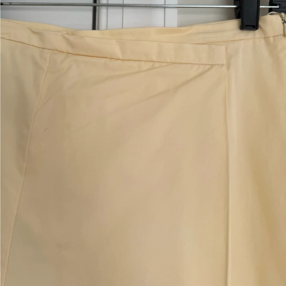 Zara Butter Yellow A-Line Skort